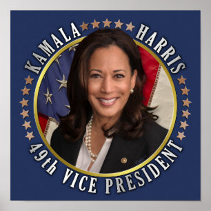 Kamala Harris 49e herdenkingsdag van het vicepremi Poster