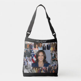Kamala Harris All-Over Cross-Body Canvas tas