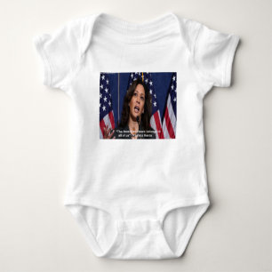 Kamala Harris & American Dream Quote Baby Bodysuit