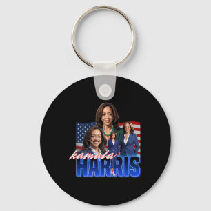 Kamala Harris Amerikaanse vlag bootleg reboot Sleutelhanger