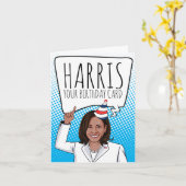 Kamala Harris Anniversaire : Harris Votre Carte An (Fleur jaune)