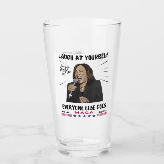 Kamala Harris Boire du verre (Dos)