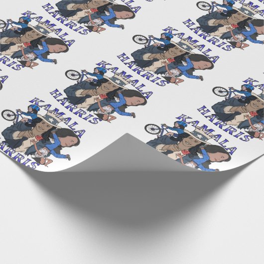 Kamala Harris Bootleg Rap Stijl Verkiezingen Cadeaupapier (Hoek)