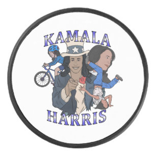 Kamala Harris Bootleg Rap Stijl Verkiezingen Hockey Puck