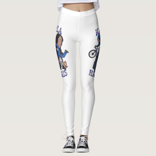Kamala Harris Bootleg Rap Stijl Verkiezingen Leggings (Voorkant)