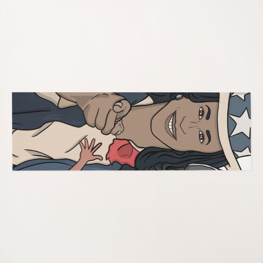 Kamala Harris Bootleg Rap Stijl Verkiezingen Yogamat (Achterkant (horizontaal))