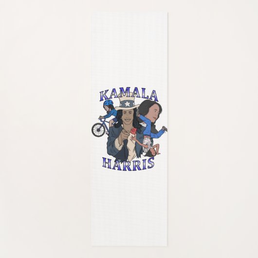 Kamala Harris Bootleg Rap Stijl Verkiezingen Yogamat (Voorkant)