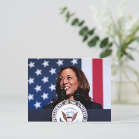 Kamala Harris Briefkaart (Staand voorkant)