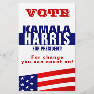 Kamala Harris Campaign Politieke Sjabloon Flyer