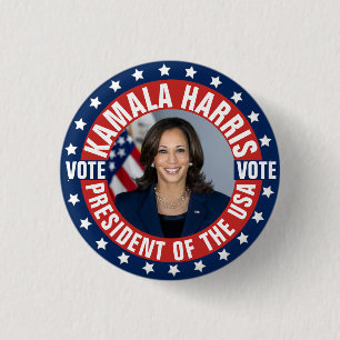 Kamala Harris Campaign Ronde Button 3,2 Cm