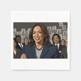 Kamala Harris Cartoon Servet