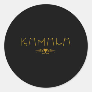 Kamala Harris Cat Dames en Kat Guy Ronde Sticker