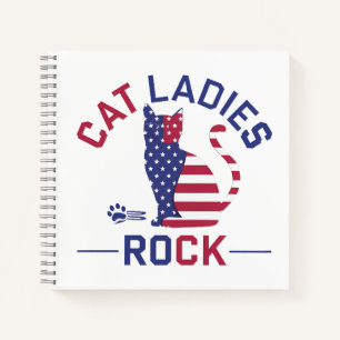 KAMALA HARRIS CAT LADIES ROCK! Notitieboek
