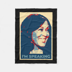 Kamala Harris citeert Vp Debat 2020 Poster Fleece Deken
