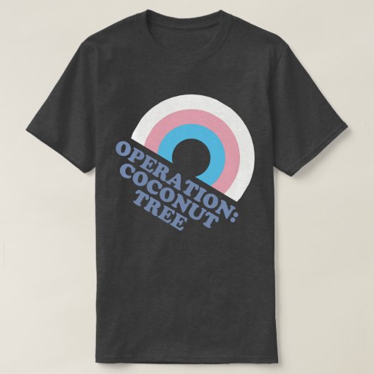 Kamala Harris Coconut Tree Trans Pride Flag T-shirt (Design voorkant)