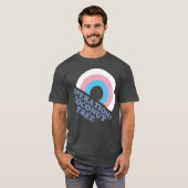 Kamala Harris Coconut Tree Trans Pride Flag T-shirt (Voorkant volledig)
