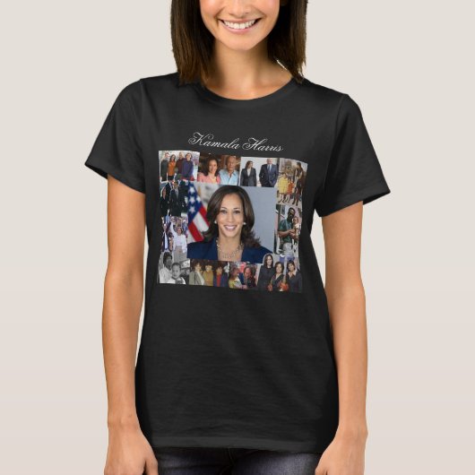 Kamala Harris Collage T-shirt de base (Devant)