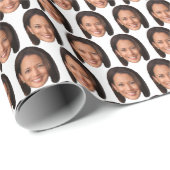 Kamala Harris Custom Face Cadeaupapier (Rol Hoek)