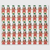 Kamala Harris Custom Face Foto Gingerbread Vrouw Cadeaupapier (Vlak)