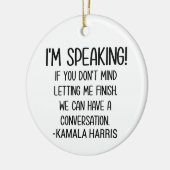 Kamala Harris Debate Feminisme Biden Keramisch Ornament (Links)
