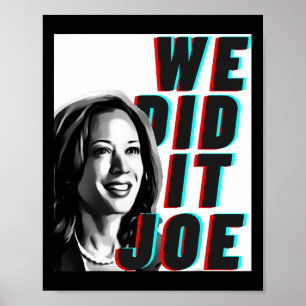 Kamala Harris deed het Joe Modern Design Poster