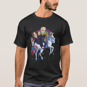 Kamala Harris Eenhoorn Joe Biden 2021 Rijdende pre T-shirt