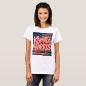 Kamala Harris - Empowering Change T-shirt (Voorkant volledig)