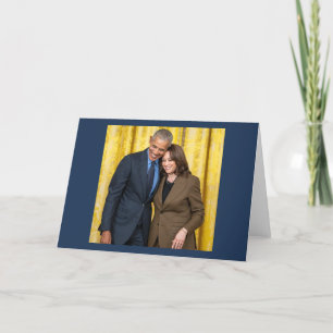 Kamala Harris en Barack Obama Bedankkaart