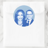 Kamala Harris en Josh Shapiro Ronde Sticker (Tas)