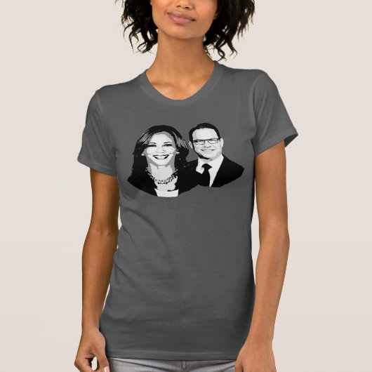 Kamala Harris en Josh Shapiro Ticket T-shirt (Voorkant)