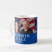 Kamala Harris en Tim Walz 2024 Koffiemok (Voorkant links)