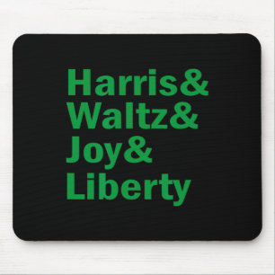 Kamala Harris en Waltz Joy Liberty grappig Muismat