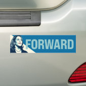 KAMALA HARRIS FORWARD BUMPERSTICKER (Op auto)