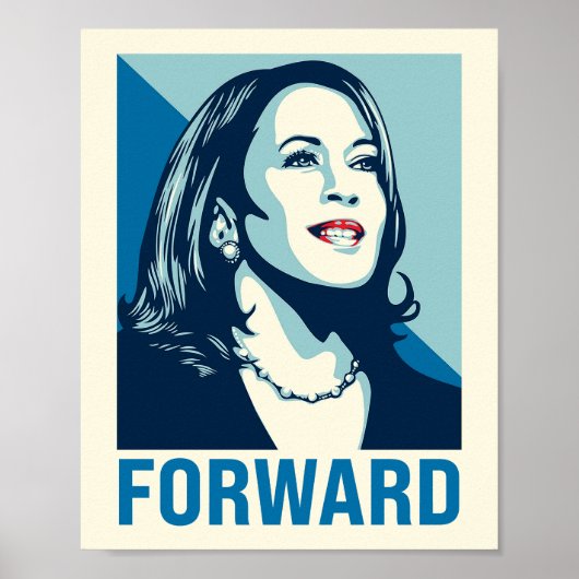KAMALA HARRIS FORWARD POSTER (Voorkant)