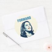 KAMALA HARRIS FORWARD RONDE STICKER (Envelop)