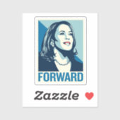 KAMALA HARRIS FORWARD STICKER (Vel)