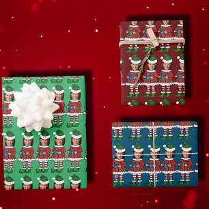 kamala harris Gezichtsfoto Elf Xmas Inpakpapier Vel