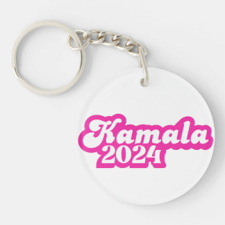 Kamala Harris girly Pink Logo 2024 Sleutelhanger