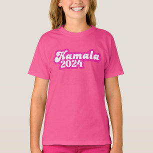 Kamala Harris girly Pink Logo 2024 T-shirt