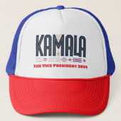 Kamala Harris Het vice-President 2024 Trucker Pet (Voorkant)