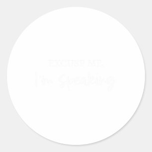 Kamala Harris Ik spreek 2024 Verkiezing mevrouw Pr Ronde Sticker