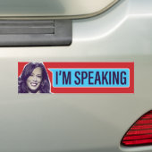 Kamala Harris / Ik spreek Bumpersticker (Op auto)