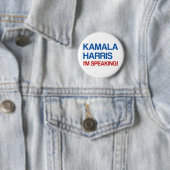 Kamala Harris, ik spreek! Ronde Button 5,7 Cm (In situ)