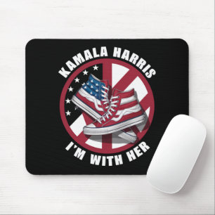 Kamala Harris Ik sta achter Haar Patriotische Conv Muismat