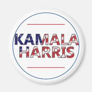 Kamala Harris in vlag kleuren Magneet