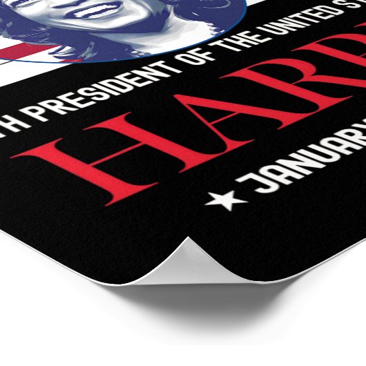 Kamala Harris Inauguratiedag 2025 Madam 47th Pre Poster (Hoek)