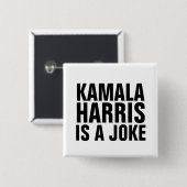KAMALA HARRIS IS EEN GRAP BUTTONNEN VIERKANTE BUTTON 5,1 CM (Voorkant /achterkant)