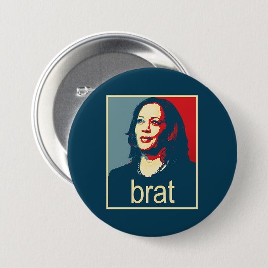 Kamala Harris is knap Ronde Button 7,6 Cm (Voorkant /achterkant)
