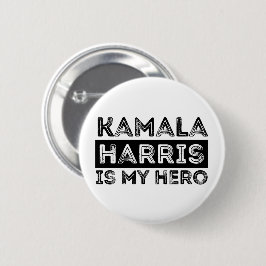 Kamala Harris is mijn held - President 2024 Ronde Button 5,7 Cm