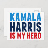 Kamala Harris is Mijn Hero Briefkaart (Voorkant / Achterkant)